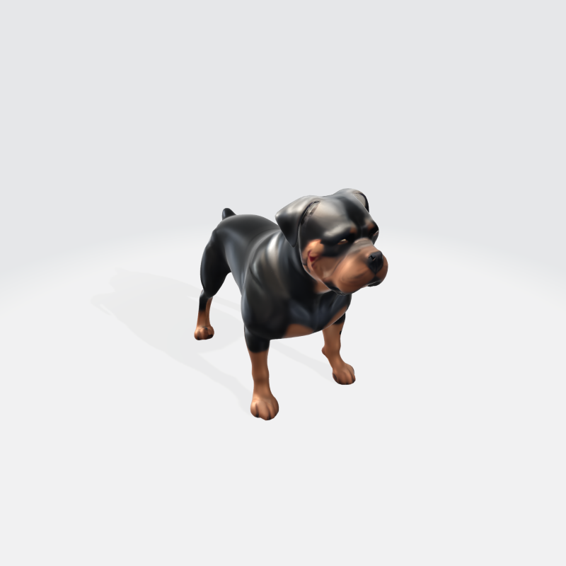 Realistic Rottweiler Dog Pet Animal Character 3D मॉडल .c4d .max .obj .3ds .fbx .stl .blend