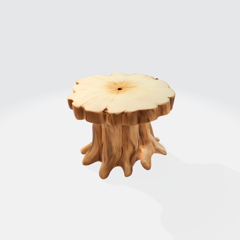 Tree Stump Asset - Nature-Themed Wood Log 3Dモデル .c4d .max .obj .3ds .fbx .stl .blend