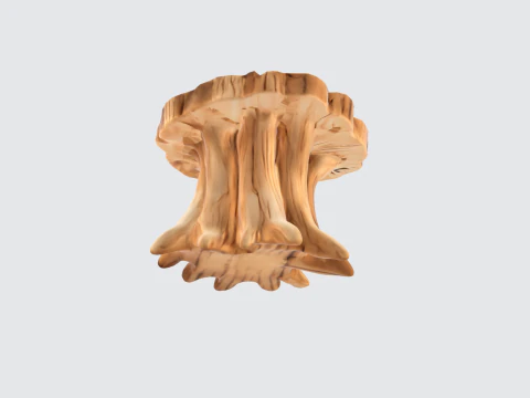 Tree Stump Asset - Nature-Themed Wood Log 3D Model
