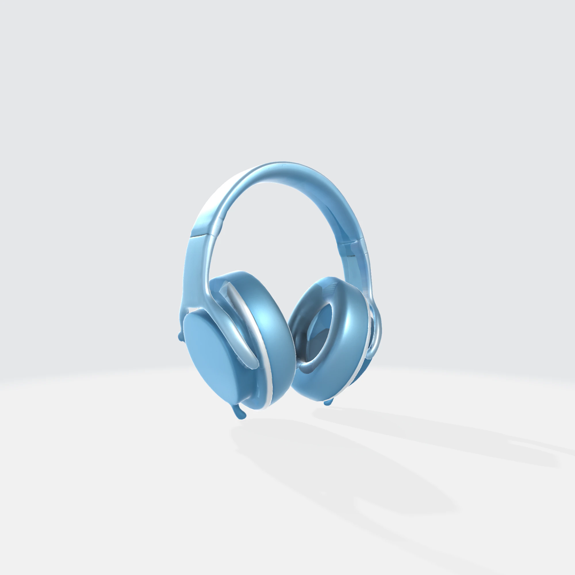 Premium Wireless Headphones - Audio Device 3D Model .c4d .max .obj .3ds .fbx .stl .blend