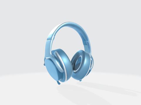 Premium Wireless Headphones - Audio Device 3D Model