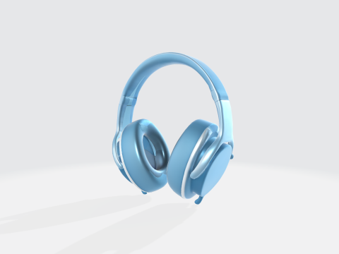 Premium Wireless Headphones - Audio Device 3D Model