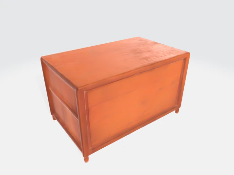 Mesa de escrit&oacute;rio de madeira cl&aacute;ssica, ativo moderno de m&oacute;veis executivos Modelo 3D