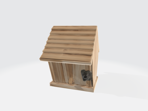 Wooden Birdhouse Garden and Outdoor Decor 3D Модель