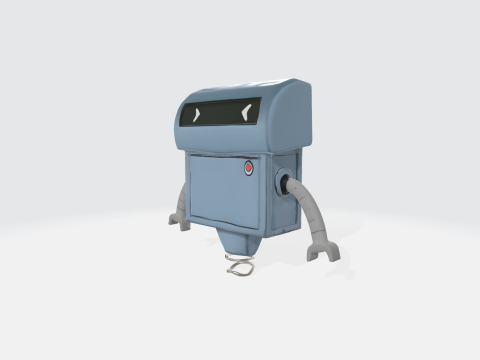 Robot Character 3D मॉडल