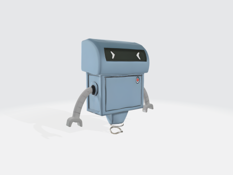 Robot Character 3D मॉडल