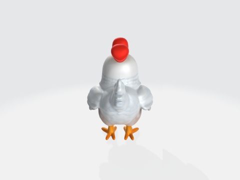 Cute Chicken - Cartoon Farm Animal Character Modèle 3D