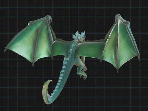 Fantasy Dragon 3D Model