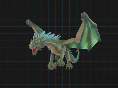 Fantasy Dragon 3D Model