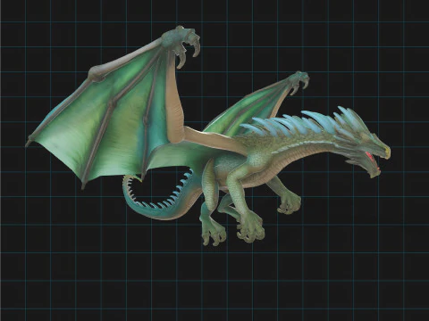Fantasy Dragon 3D Model