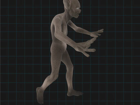 Enge Monster Creature Horror Karakter Asset 3D Model