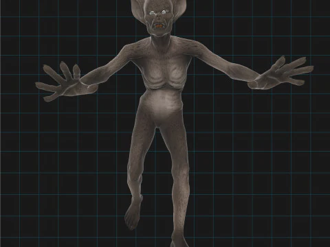 Enge Monster Creature Horror Karakter Asset 3D Model