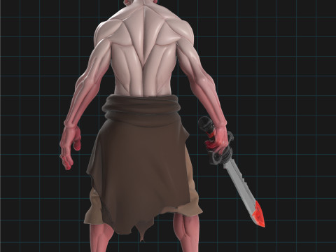 Zombie Warrior Character 3D मॉडल