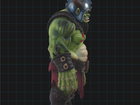 Orc Warrior Character Fantasy Creature 3D Модель