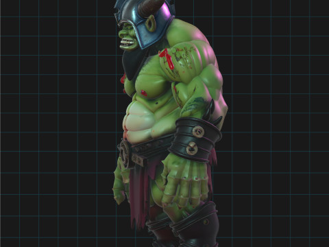 Orc Warrior Character Fantasy Creature 3D Модель