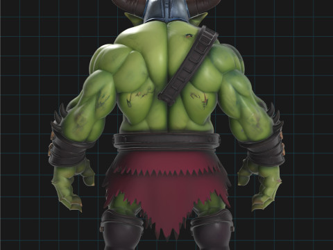 Orc Warrior Character Fantasy Creature 3D Модель