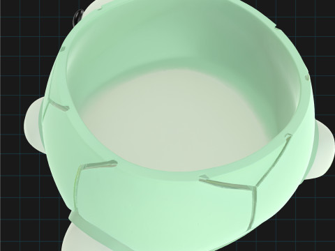 Turtle Planter Pot Cute Animal Container 3D Model