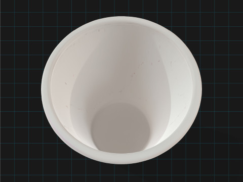 Red Disposable Cup Realistic Plastic Coffee Cup Modèle 3D