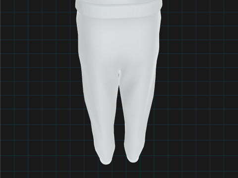 3D Jogger Pants Model Realistic Sweatpants 3D Model