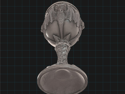 Vampire Bat Chalice Gothic Medieval Goblet 3D 模型