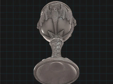 Vampire Bat Chalice Gothic Medieval Goblet 3D Model