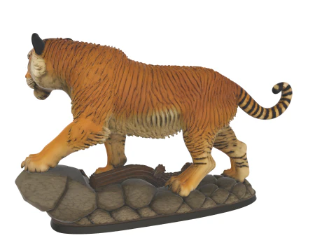 雄伟的老虎在岩石上立体模型 3D 打印模型