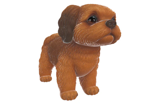 かわいい子犬の置物犬 3Dプリントモデル