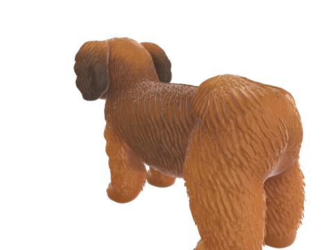 Cute Puppy Figurine Dog 3D Print Model