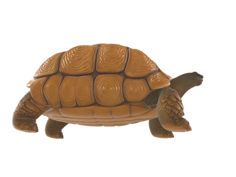 Realistic Tortoise Figurine 3D Model