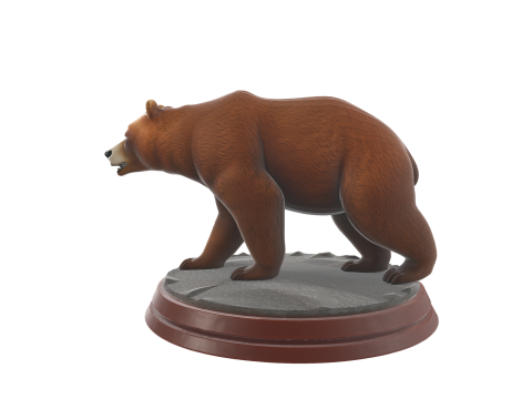 Realistic Bear Figurine Animal Model for Dioramas 3D Принт Модель