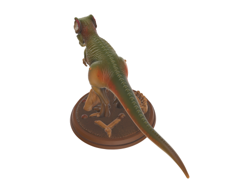 Ferocious T-Rex Diorama Prehistoric Dinosaur Display 3D 打印模型