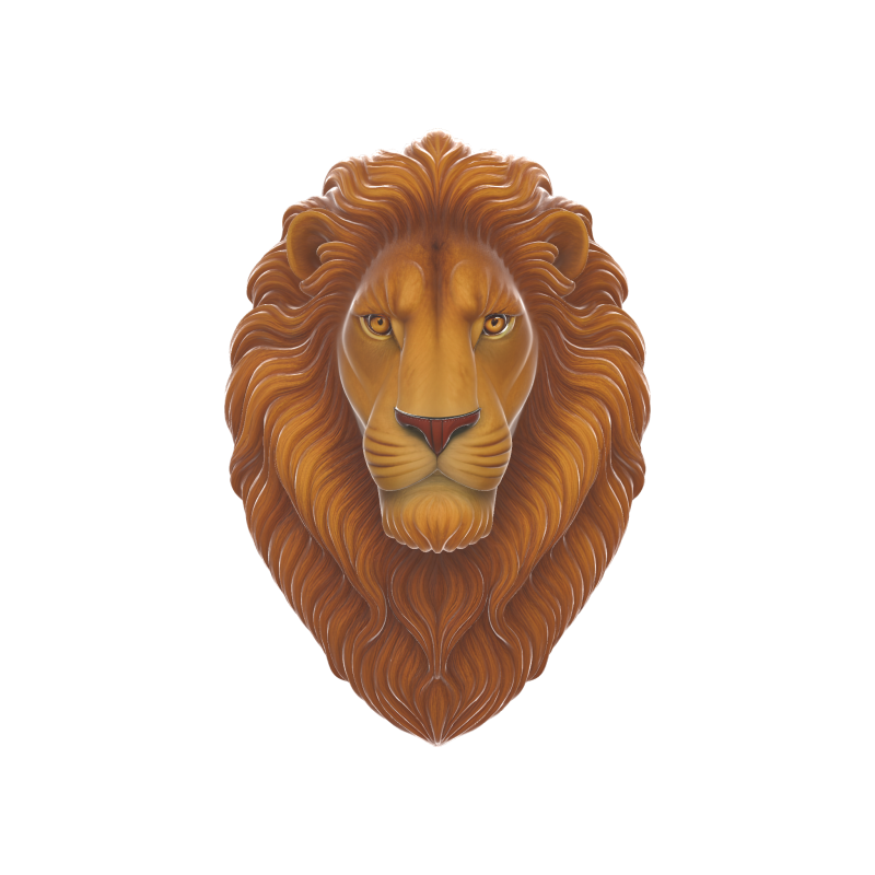 Majestic Lion Head Wall Sculpture - Regal King of Beasts Art Piece Model Cetak 3D .c4d .max .obj .3ds .fbx .stl .blend