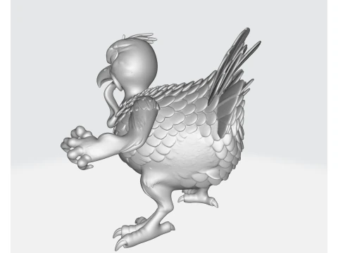 Ferocious Turkey Warrior Unique Fantasy Bird Figurine Thanksgiving Decor Tabletop Miniature or 3D Print Model