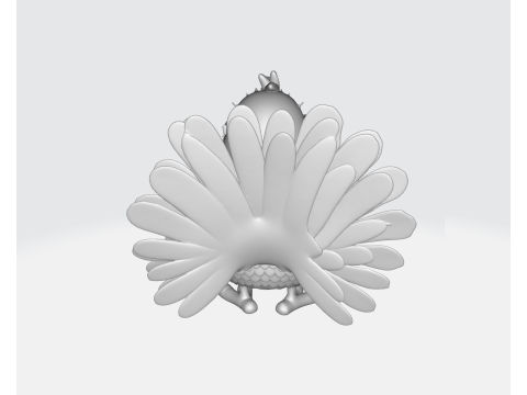 Turkey with Coffee Mug Funny Coffee Lover Bird Figurine Unique Thanksgiving Gift Desk Decor 3D Print Model