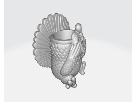 Пикабу Турция милая фигурка индейки на День благодарения осень праздник домашний декор забавная индейка 3D Принт Модель