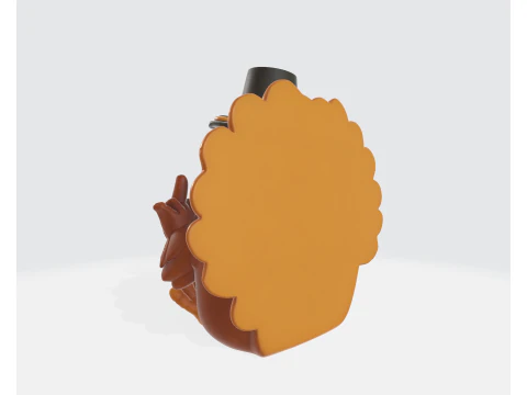 Funny Thanksgiving Turkey Middle Finger Statue Pilgrim Hat Turkey Figurine Hilarious Holiday 3D Print Model