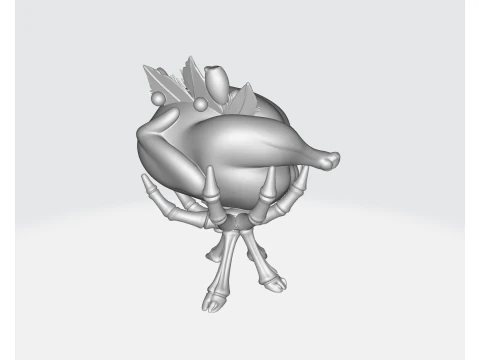 Turkey Skeleton Roast Unique Gothic Halloween Thanksgiving Decor Dark Humor Kitchen Display Sp 3D Print Model