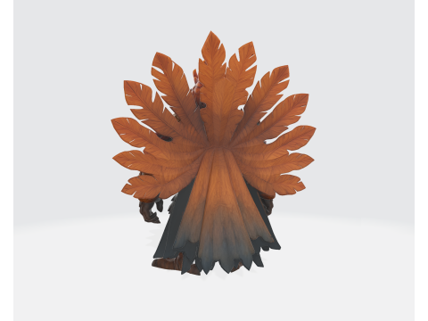 थैंक्सगिविंग वारियर रूस्टर 3डी प्रिंट मॉडल उत्सव तुर्की-प्रेरित हीरो मूर्ति 3D प्रिंट मॉडल