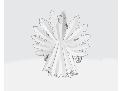 थैंक्सगिविंग वारियर रूस्टर 3डी प्रिंट मॉडल उत्सव तुर्की-प्रेरित हीरो मूर्ति 3D प्रिंट मॉडल