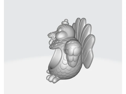 Adorable bol &agrave; bonbons &agrave; la dinde, d&eacute;cor de table de Thanksgiving, plat de dinde imprim&eacute; en 3D festif, centre d'automne Modèles 3D en vedette