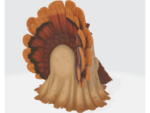 Skurriler Hühnercharakter, 3D-Druck, lustiges Cartoon-Vogelmodell, einzigartige Bauernhoftierfigur 3D Druckmodell