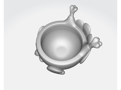 प्यारा थैंक्सगिविंग टर्की बाउल मनमोहक 3डी मुद्रित टर्की कप हॉलिडे टेबल सजावट उत्सव किच 3D प्रिंट मॉडल