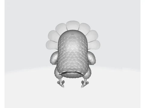 Cool Turkije met zonnebril Grappig Thanksgiving Decor Cartoon Turkije Beeldje Vakantie 3D printmodel