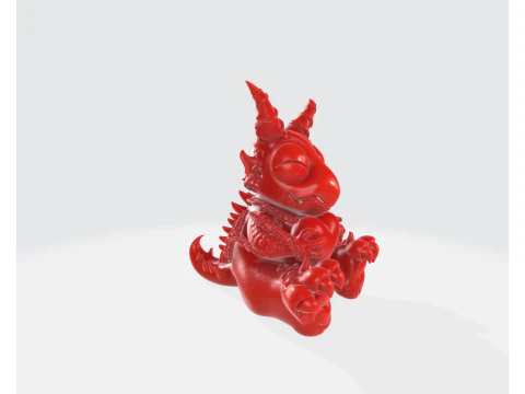 Cute Devil Heart Figurine Valentines Day Gift 3D Printed Romantic Demon Sculpture Love Decor 3D Print Model