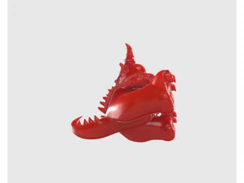 Cute Devil Heart Figurine Valentines Day Gift 3D Printed Romantic Demon Sculpture Love Decor 3D Print Model