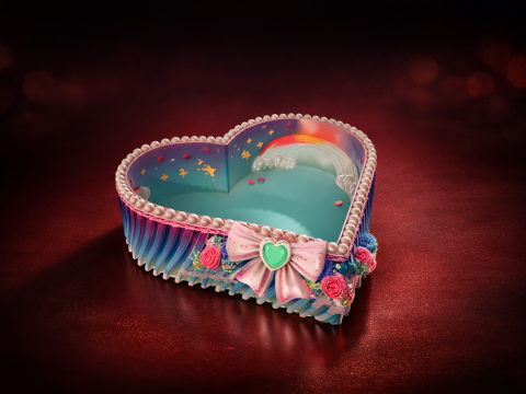 Heart Shaped Decorative Box Valentines Day Gift Cute Pastel Candy Style 3D Printed Keepsake C 3D Print Model