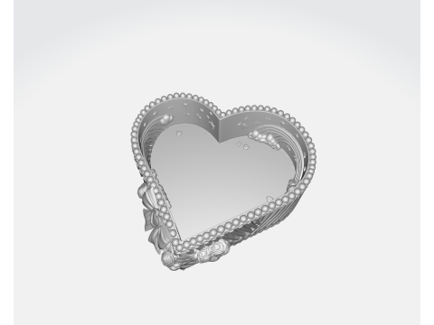 Heart Shaped Decorative Box Valentines Day Gift Cute Pastel Candy Style 3D Printed Keepsake C 3D Print Model