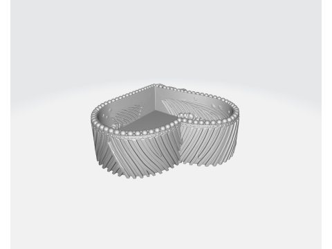 Heart Shaped Decorative Box Valentines Day Gift Cute Pastel Candy Style 3D Printed Keepsake C 3D Print Model