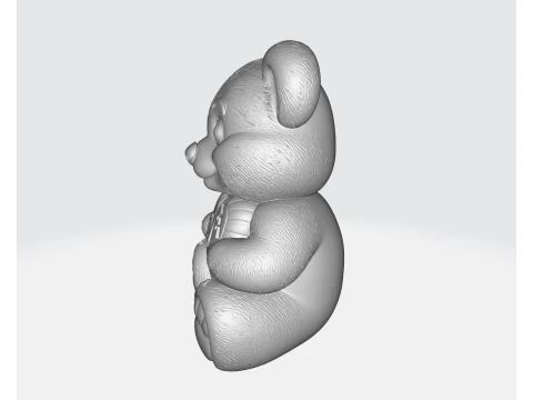 Orsetto di San Valentino con cuore d'amore Simpatico regalo romantico per la decorazione di San Valentino Modello di stampa 3D