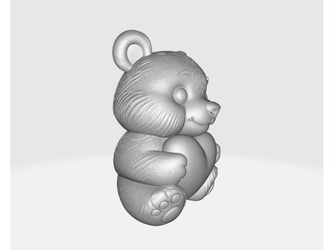 Cute Teddy Bear Holding Heart Valentines Day 3D Print Gift Romantic Love Decor for Couples 3D Print Model